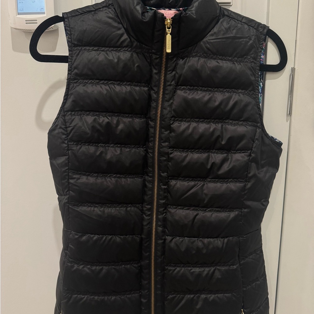 Black Quilted Puffer Vest